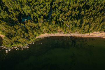 Summertime imagery of Lake Baikal is a rift lake located in southern Siberia, Russia Baikal lake...