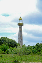 lighthouse on the coast of the sea