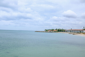 view of the sea and the beach