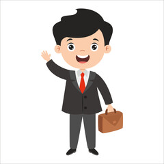 Cartoon Drawing Of A Businessman