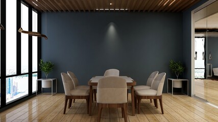 modern office meeting room for company logo mockup