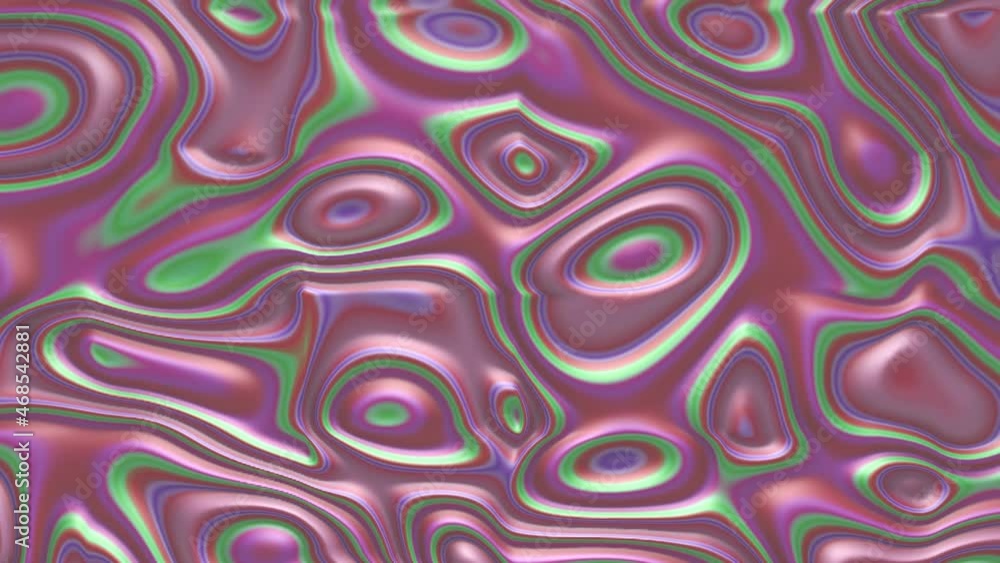 Aufkleber 4k video animation. wavy abstract animated background. infinite loop