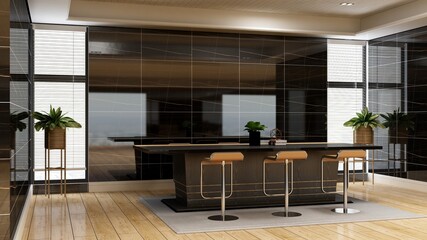 modern office meeting room for company logo mockup