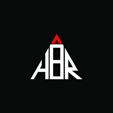 HBR letter logo creative design. HBR unique design
