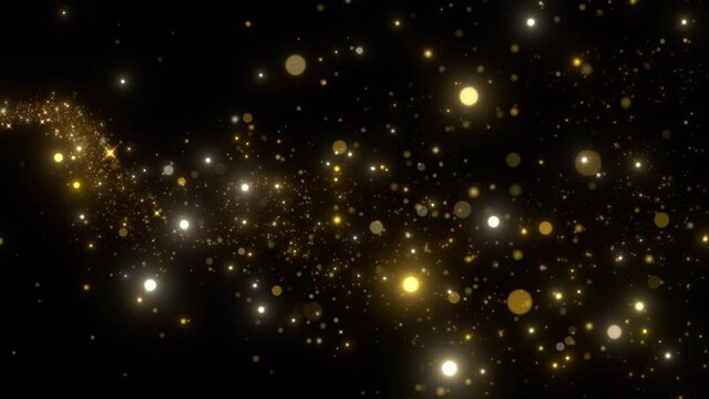 flowing spark particles lights trail animation