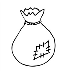 A bag, gift. Vector