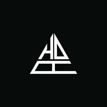 HDA letter logo creative design. HDA unique design
