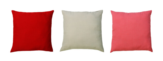 Modern cushion, Pillow isolated on white background .