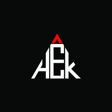 HEK letter logo creative design. HEK unique design

