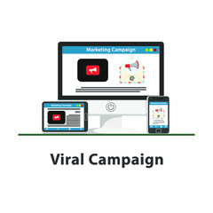 seo viral marketing campaign design on white background