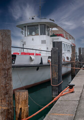 garda ferry boat lake in desenzano, lombardy