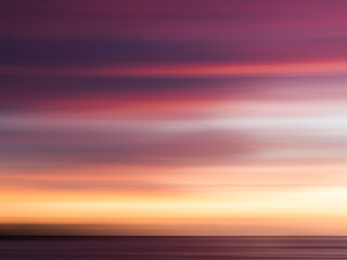 Long Exposure sunset, streaky colors in the sky, wallpaper, background