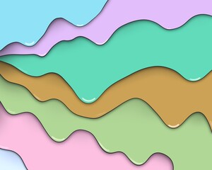 Abstract multicolor liquid background 