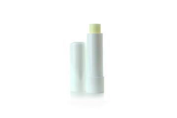 Eco lipstick isolated on white background, close up