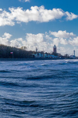 Strand Spaziergang von Kolberg an der Polnischen Ostsee - Polen