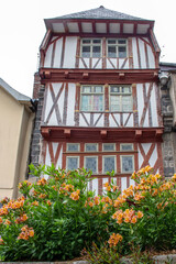 Morlaix. Maison à colombages dans le centre historique de la ville. Finistère. Bretagne	