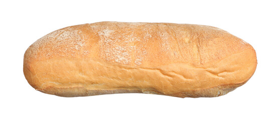 Delicious freshly baked crispy ciabatta isolated on white