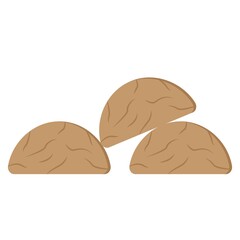 Kruidnoten cookies, pepernoten, traditional sweets, strooigoed. Dutch holiday Sinterklaas, Saint Nicholas day vector illustration