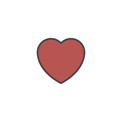 Heart icon vector illustration design