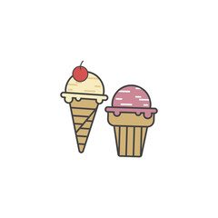 Ice Cream icon vector illustration design