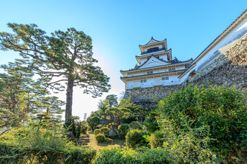 Fototapeta na wymiar 初秋の高知城　高知県高知市　Kochi Castle in early autumn. Kochi-ken Kochi city