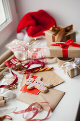 Christmas gifts wrapping mess - mental health issues during holidays season
