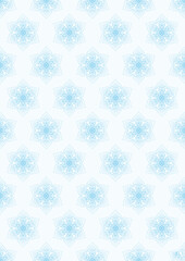 delicate snowflakes on a pale blue background. vertical cover. a4. seamless pattern. print, template.