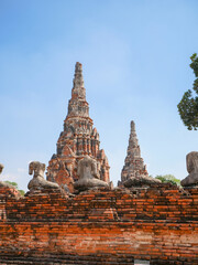 Fototapeta na wymiar Stupa Ruinen Ayutthaya