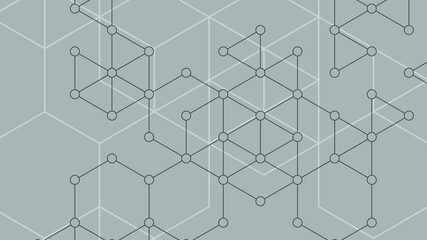 Abstract triangle and dot grayscale background. Digital vector design. Modern geometric backdrop. Futuristic technology. Communication black and white concept. Minimal layout for web and print.