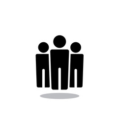 Teamwork icon isolated on white background. Teamwork icon for web site, app, marketing and logo. Creative business concept, vector illustration