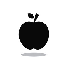 Apple icon vector isolated on white background. Trendy apple icon in flat style. Template for app, ui and logo. Icon apple for your web site. Modern apple icon, EPS 10
