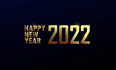 Naklejka na ściany i meble Happy New Year 2022 vector illustration for banner, flyer and greeting card. Vector illustration