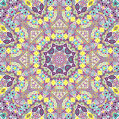 Abstract seamless pattern with geometric elements structure.