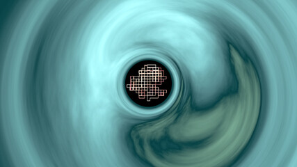 Weiche, wellige Struktur. Poster Hintergrund - psychedelische Welle