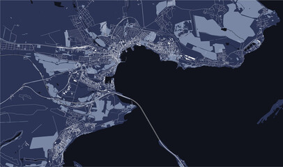 map of the city of Kerch, Crimea