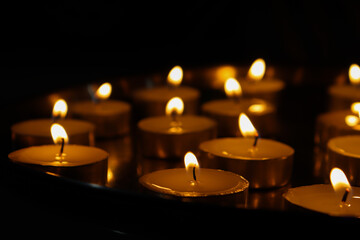 Wax Lamp in Steel Plate, Beautiful Candles in Steel Plates