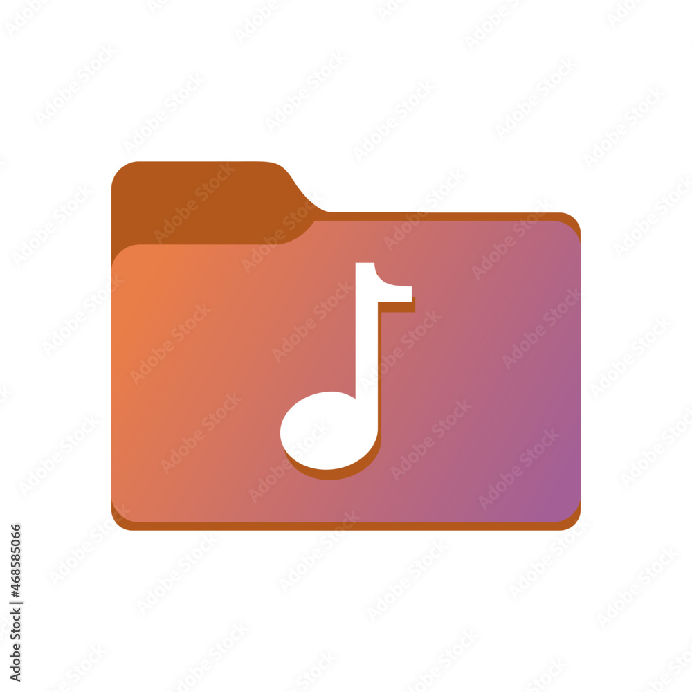 Poster music folder. desktop icons. my computer pc shortcut signs. system software and devices. new eleven 