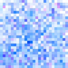 bright pattern, pixels, colored fragments, tiles, squares, geometric, stained glass, glass, christmas, winter, snow, water, cold, mosaic, blue, white, turkish style, texture, background for design 