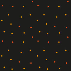 Small dots on a black background. Dark background. Seamless pattern for any use.