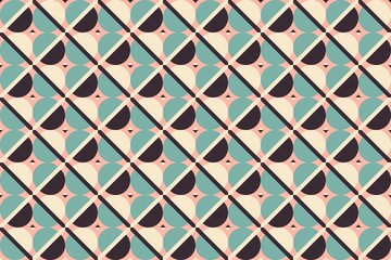 Geometrical retro pattern background with colorful shapes. Modern abstract trendy background for layout and design. 