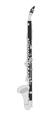 Alto Clarinet wind instrument. Musical equipment for the professional.