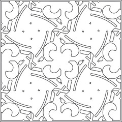 Repeating geometric tiles from striped elements.Modern geometric background with abstract shapes.Monochromatic Repeating Patterns.black and white striped pattern for design.