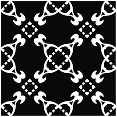 Vector geometric seamless pattern.Modern geometric background with abstract shapes.Monochromatic Repeating Patterns.Endless abstract texture.black and white image for design.