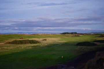 Fototapeta premium Gold course by the sea 