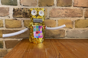 Roboter, Zukunft, gebastelt, Recycling