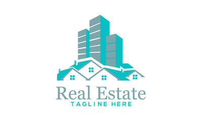 Real Estate creative Logo template | Real Estate, Building and Construction Logo Vector Design