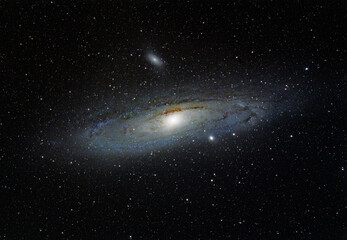 Andromeda galaxy from Northern hemisphere
