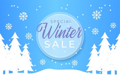 modern background winter sale