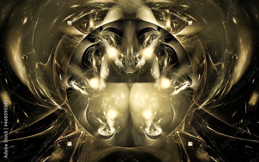 Aufkleber digital illustration abstract image generated fractal background image wallpaper pattern of various 