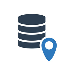 Data Center Location Icon - Server Location Icon